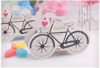 

wedding candy box--Popular Sweet party favor Boxes Vintage-Inspired Bicycle Favor Candy Box With Flags 50pcs/lot