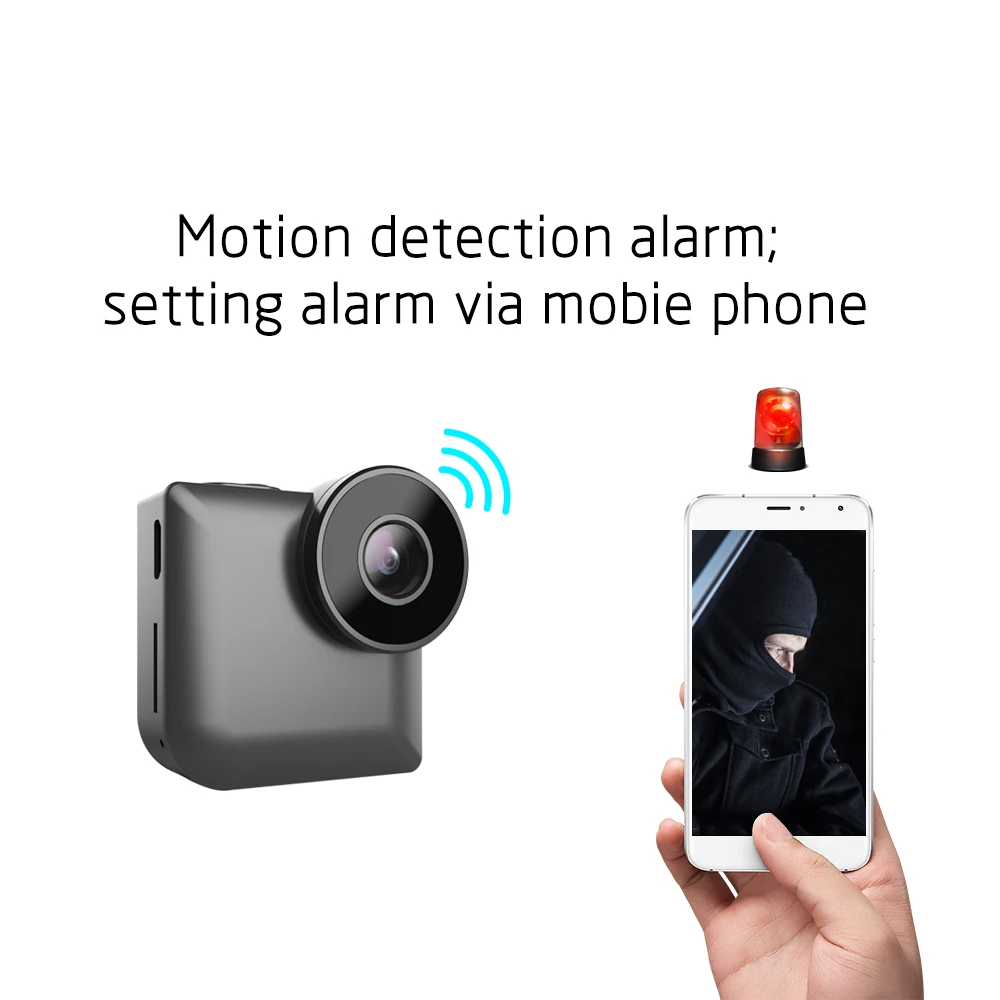 Мини камера Volemer C3 с Wi Fi и беспроводным управлением 720P|Компактные видеокамеры| |
