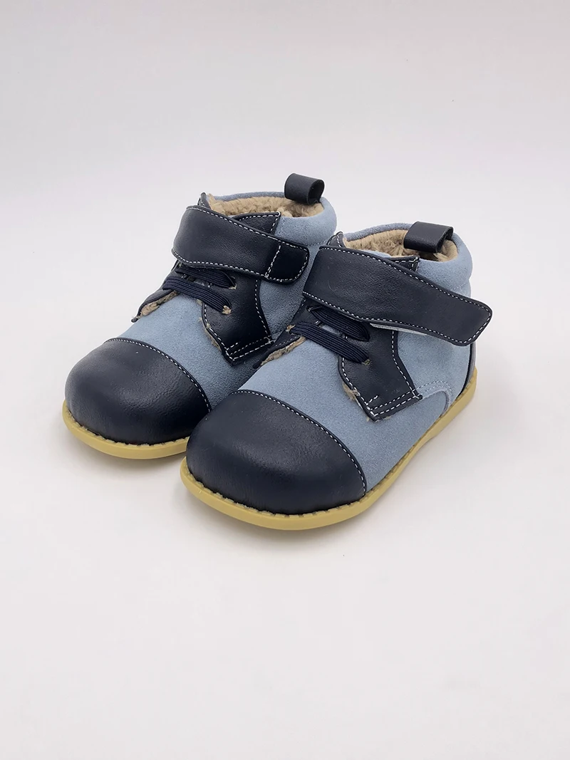 TipsieToes Brand High Quality Leather Stitching Kids Children Soft Boots School Shoes For Boys 2014 Autumn Winter 21403