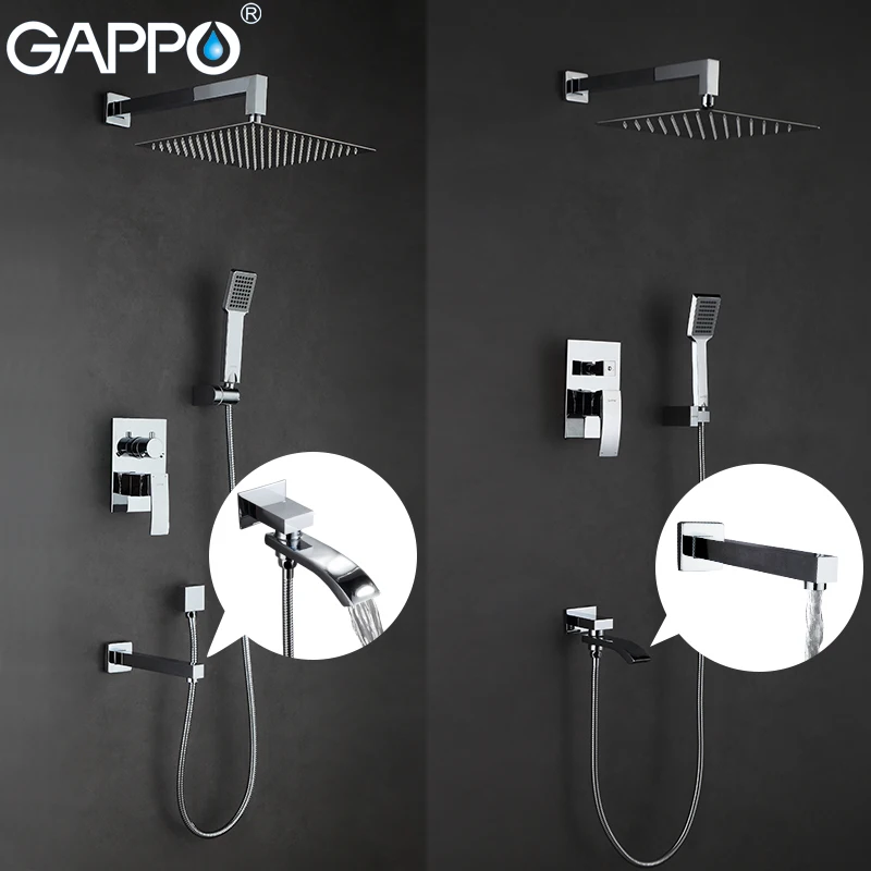 

GAPPO Shower Faucets bath tub faucet bathroom shower mixer tap waterfall mixer tap faucet torneira do chuveiro