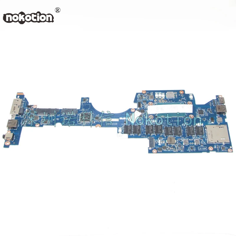 Материнская плата NOKOTION FRU 00HT115 для ноутбука Lenovo yoga S1 ZIPS1 LA-A341P SR16Q I3-4010U 4GB RAM