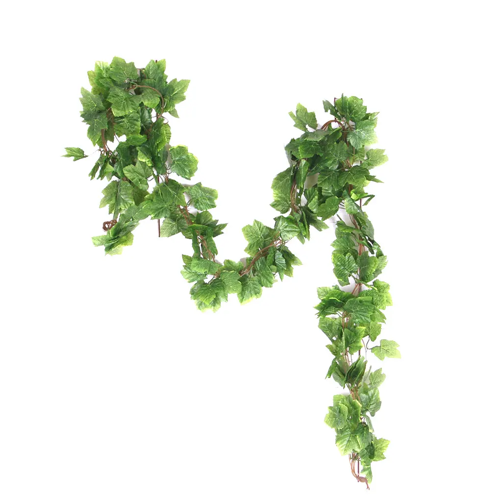 

5Pcs Artificial Fake Hanging Vine Plant Leaves Garland Home Garden Wall Decor Wedding Party Birthday Home Decoration Supply