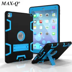 MAX-Q кремния и сверхмощный стойка для брони для iPad Pro 9,7 дюйма чехол с подставкой защитный кожи двойной Цвет шок Prooffor