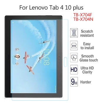 

Tempered Glass for Lenovo TAB 4 10 Plus TB-X704N TB-X704F Top HD 9H Screen Protector Film Hard Cover 10'' Ultra Clear Glass Skin