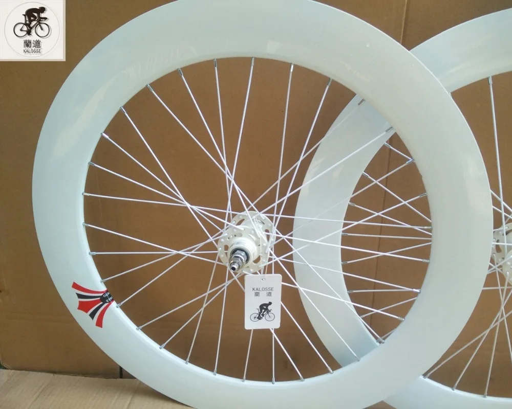 Kalosse 90 мм ширина Диски велосипедная Трансмиссия колеса 700C колесо для горного велосипеда 32 отверстия DIY цвета Фиксированное Колесо