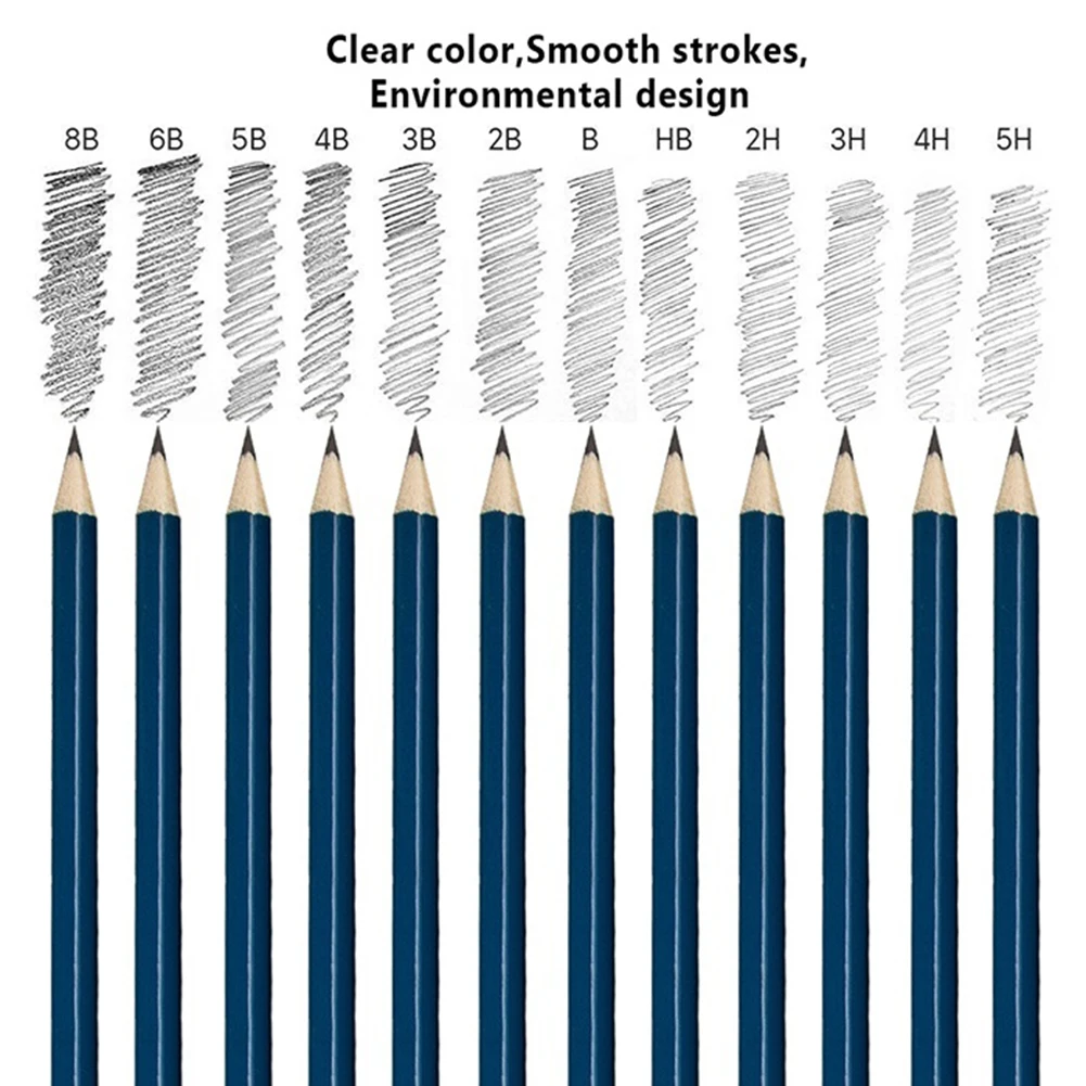 36 шт. набор карандашей для рисования для студентов, художников, эскизов, карандашные карандаши, инструмент для рисования, школьные принадлежности для рисования с эскизом, бумага на молнии