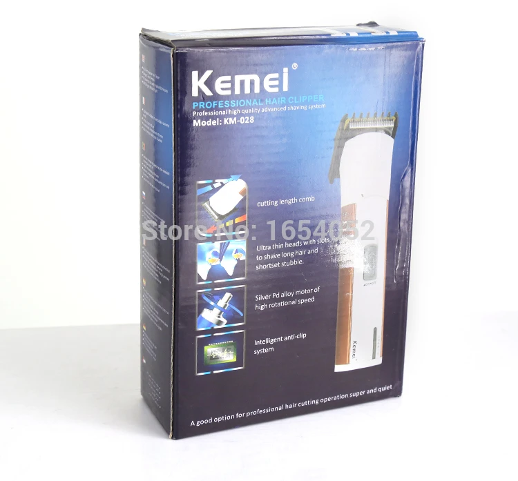 Kemei KM-028, Электрический концевой гребень, регулируемый триммер для стрижки волос, перезаряжаемая бритва, бритва, беспроводная, регулируемая