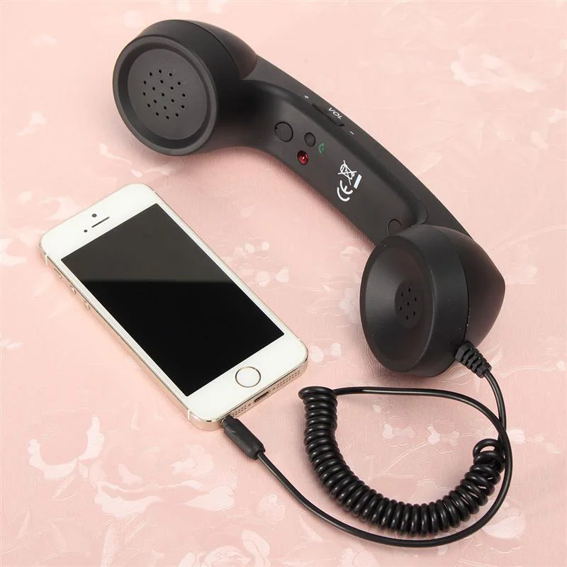 Модный стильный 3,5 мм Микрофон ретро телефон мобильный телефон трубка приемник для iPhone телефон приемники дропшиппинг