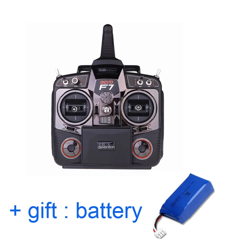 Original Walkera DEVO F7 Transmitter ( with gift Battery) FPV 7