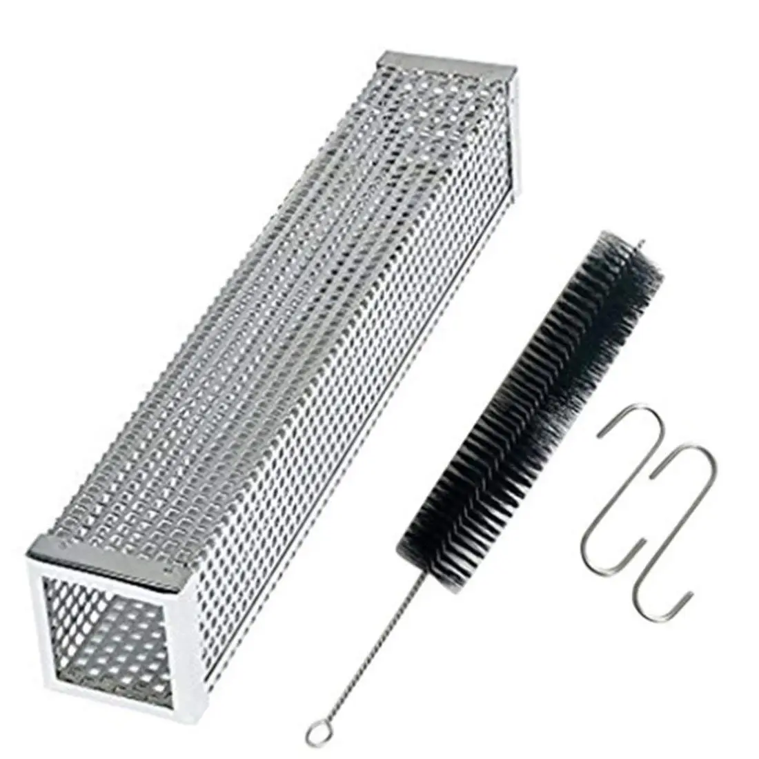 Pellet Smoker Tube With Brush Stainless Steel Pellet Tube Smoker Add