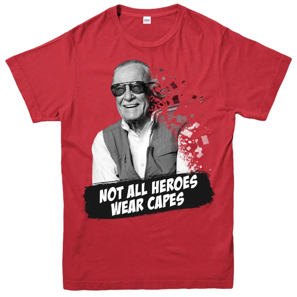 

Marvel Stan Lee T-Shirt Caps Avengers Spiderman Unisex Adult Tee Top Commemorate My Hero Stan Lee T Shirts Tee Shirts