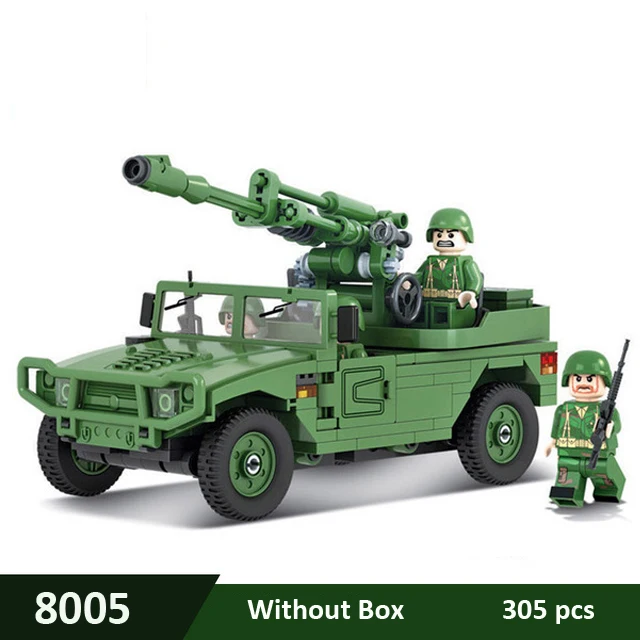 

Winner NEW 8005 Military Series Self-Propelled Mortar Tank Car Building Blocks DIY Model Blocks Bricks Toys For Children Gift
