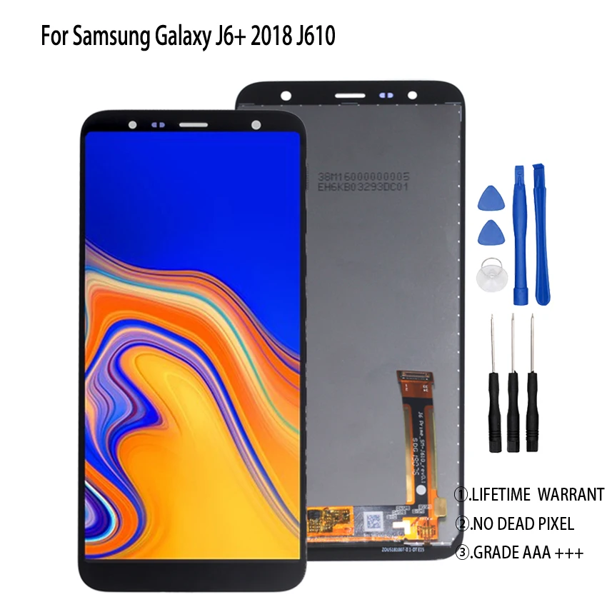 Оригинальный Для Samsung Galaxy J6 2018 Plus + ЖК-дисплей сенсорный экран для J610 дигитайзер