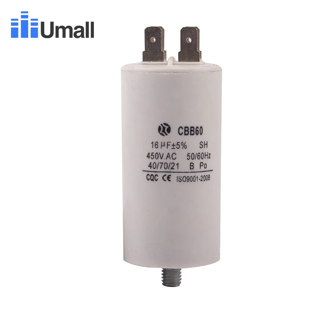 CBB60 450V 16 мкФ Рабочий конденсатор 4 четыре поворота со стандартным|capacitor 16uf|capacitor 16uf