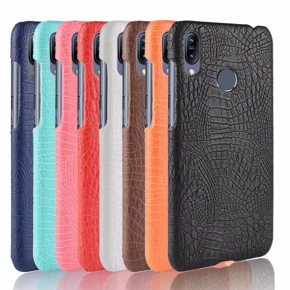 Zenfone Max Pro (M2) ZB631KL чехол с текстурой крокодила из искусственной кожи жестким