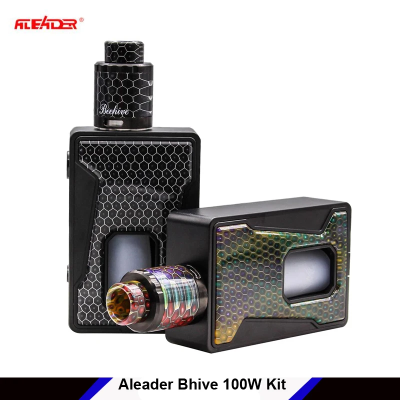 

Original Aleader Bhive 100W BF Squonker Box TC Mod Kit Squonk e-cigarette with Resin panel 7ml bottle vs pulse bf mod