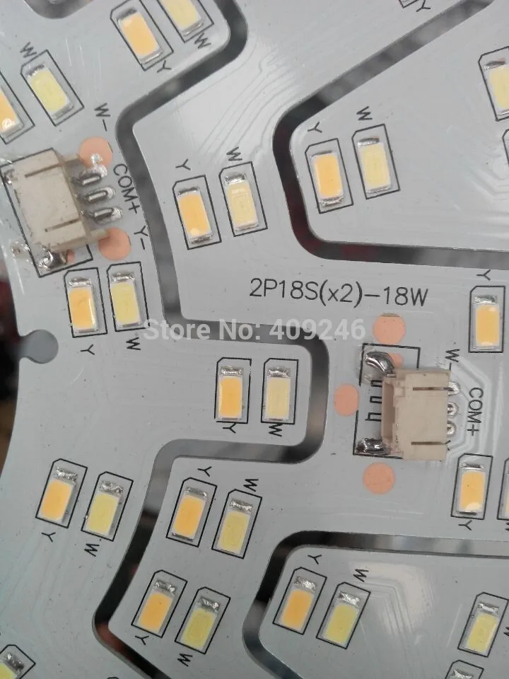 Double-Color-Warm-Cool-white-Mix-18W-5730-SMD-LED-Chip-Light-Ceiling-Lamp-Plate-AC85 (3)