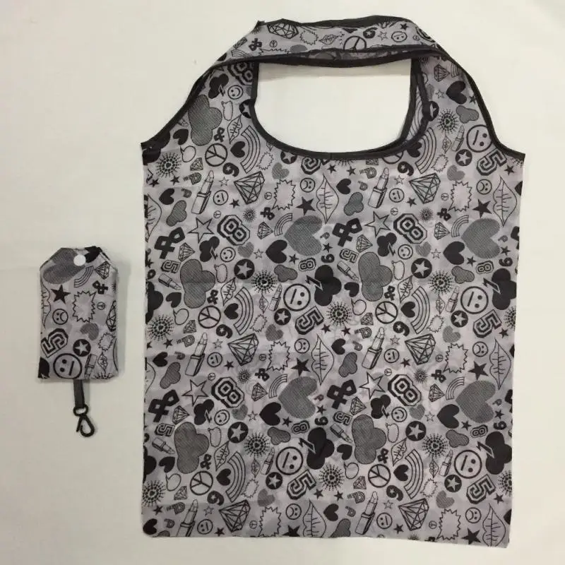 Reusable Shopping Bags Printed Foldable Shopping Shoulder Bag Eco Tote Bag Portable Large Capacity Grocery Bag Sent in Random Reusable Shopping Bags Printed Foldable Shopping Shoulder Bag Eco Tote Bag Portable Large Capacity Grocery Bag Sent in Random
