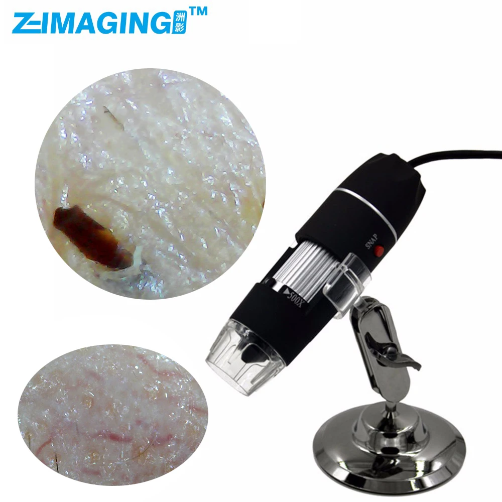 

Z-IMAGING Skin Tester Scalp Detector Hair Folding Detector Usb Connect Hair Analysis with OTG function 5.0MP camera