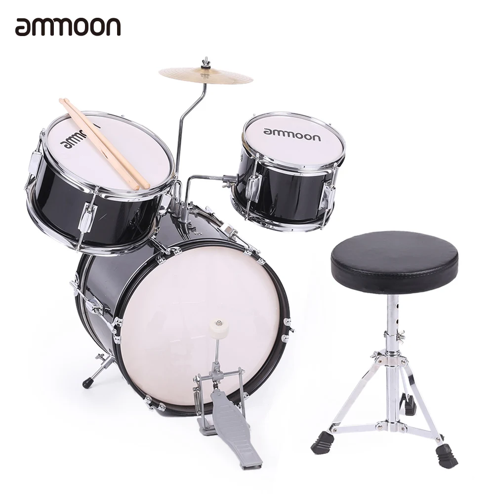 Buy ammoon 3 Piece Children Kids Junior Drum Set Drums