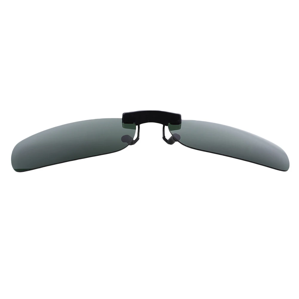 Смола поляризованные солнцезащитные очки из алюминиево-магниевого сплава кожаный чехол из искусственной кожи(солнечные очки с клипсой из UV400 защита для вождения
