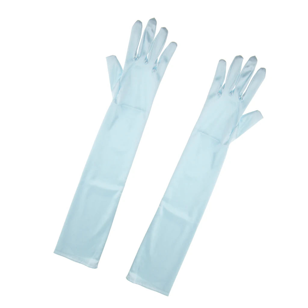 Fashion Stretch Long Finger Gloves Wedding Bridal Opera Party Prom Fancy Corset Evening Dress stretchy comfortable Gloves