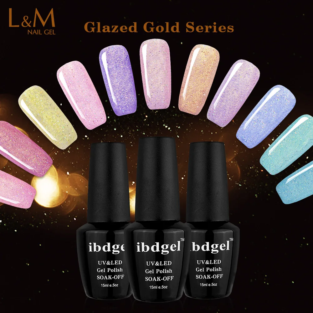 ibdgel 3 Bottles Set Glazed Gold Gel Nail Polish Shinning Bright Glitter Bling  Summer Nail Design UV Gel Polish Varnish 12 Color - AliExpress Beauty &  Health