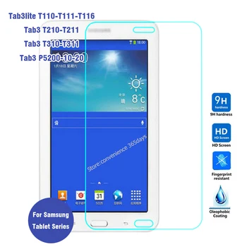 

9H Premium Tempered Glass Screen Protector For Samsung Galaxy Tab 3 lite Tab3 T110-T111-T116 T210-T211 T310-T311 P5200 20pcs