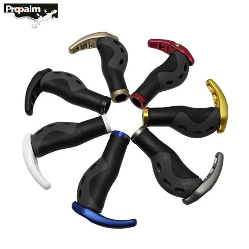 Propalm Bicycle Grips MTB Mountain Road Bike Handlebar Grips Ends Alloy