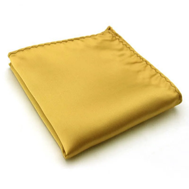 Мужские Простые карманные квадратные блестящие носовые платки, настольный Мочалка для салфеток Noserag Snot-rag банданы для свадьбы 38 цветов - Цвет: 39 luxury gold