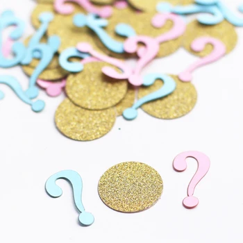 

(100pieces/lot) Gender Reveal Confetti. Pink or Blue. Boy or Girl.baby shower confetti, gender reveal party decor c24