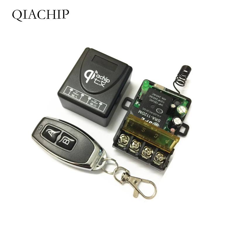 

433Mhz Universal Wireless RF Remote Control Switch AC 220V 1CH 30A Relay Receiver and 2 channel 433 Mhz Remote For Water pump