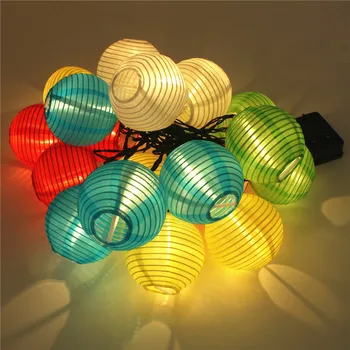 

Solar Powered Lamp 20LED Fairy String Lights Chinese Lantern Multi-colors Waterproof Lamp Christmas Wedding Outdoor Party Decor