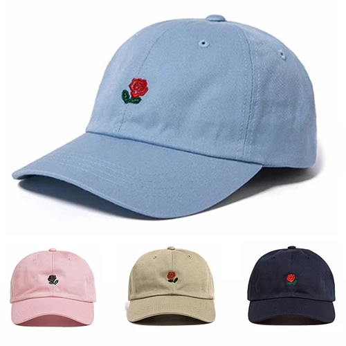 Cool Unisex Small Flower Embroidered Cotton Baseball Cap s Dance