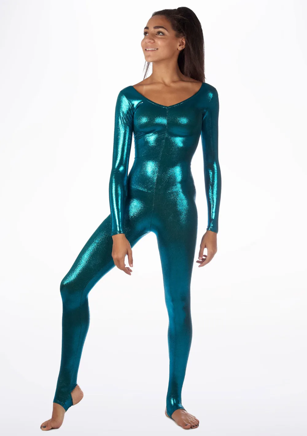 women metallic unitard (7)