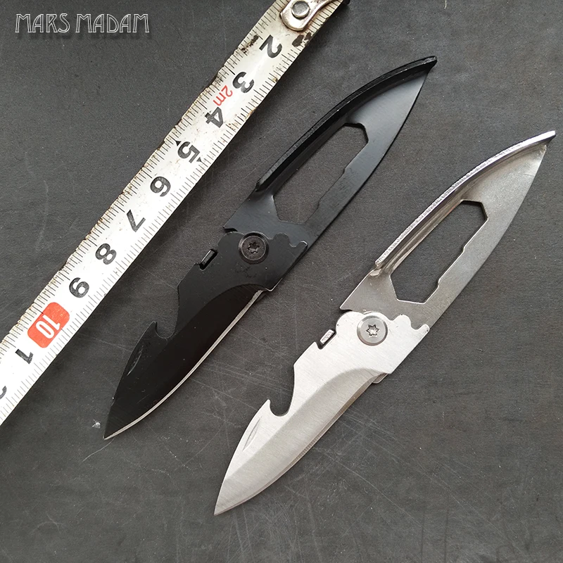 

Free shipping Multi-function knife outdoor self-defense knife portable mini creative key gift card folding knife