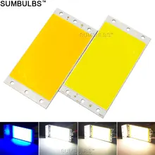 Sumampoules bricolage LED panneau lumineux 94x50MM 1500LM Ultra lumineux chaud naturel blanc froid bleu DC 12V 15W COB conseil lampe de LED
