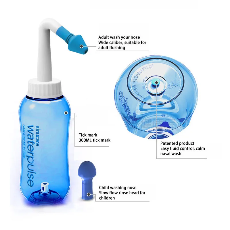 

500Ml Neti Pot Nasal Nose Wash Cleaning Salt Sinusite Child Adult Avoid Allergic Rhinitis Neti Pot Nose Protector Cleans