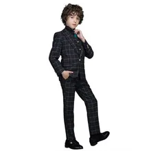 Высокое качество Элегантные Роскошные лацканы Детские смокинги для мальчиков, шерстяная черный Цвет регулярные специальные свадебные комплект со смокингом жениха, BA004