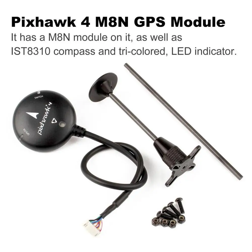 HolyBro Pixhawk 4 M8N gps модуль с компасом Светодиодный индикатор для Pixhawk 4 Контроллер полета