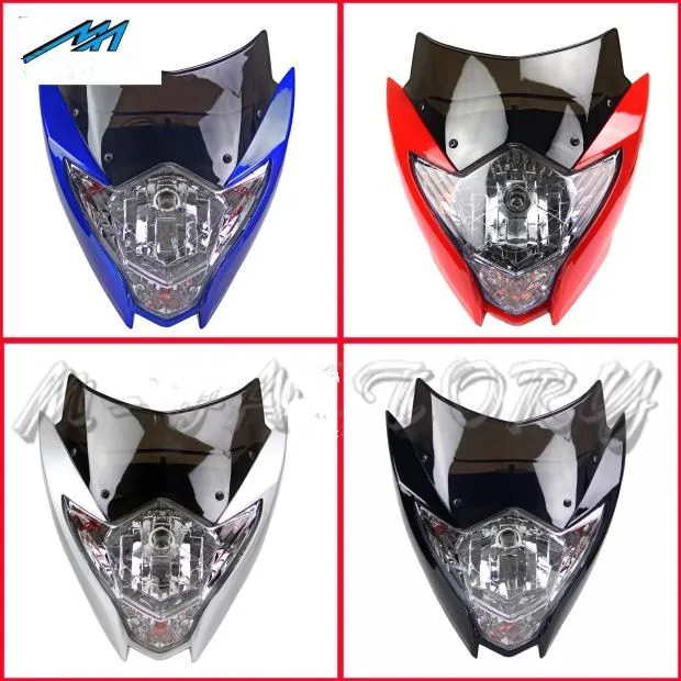 

12V mini-motocross-125cc 35w CB400 CBR250 cbr150 cbr120 Moped Lights Black Blue Red Gray headlight headlamp Motocross er6n