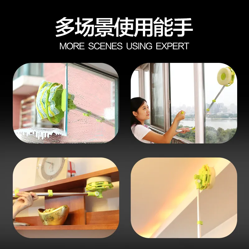 telescopic High-rise window cleaning glass cleaner brush for washing windows Dust brush clean the windows hobot 168 188 (2)