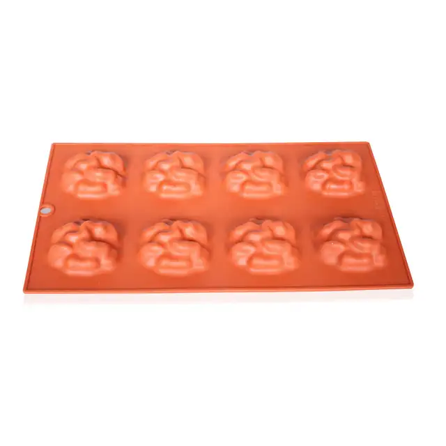 Online 8 Cavity Zombie Brain Silicone Cake Mould Chocolate Placeholder 8 Cavity Zombie Brain Silicone Cake Mould Chocolate Soap Molds Kitchen Accessories Baking