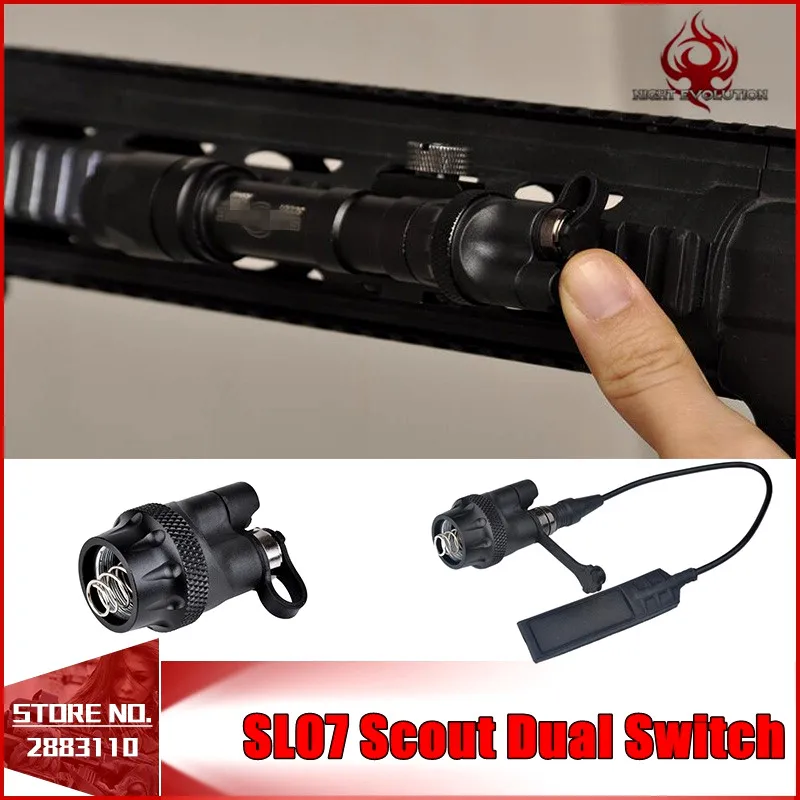 Night Evolution SF Remote Dual Switch Suit For M300A M600C Series SL07 Scout Light Pressure Pad PEQ Flashlights Accessory | Спорт и