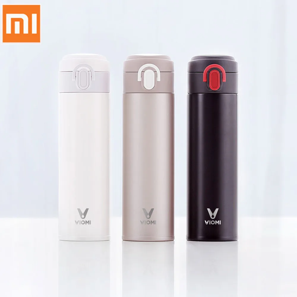 

Original Xiaomi Mijia VIOMI Thermos 300ml 316 Stainless Steel Cup Single Hand Flask Water Bottle Vacuum flask 24 Hours Thermos