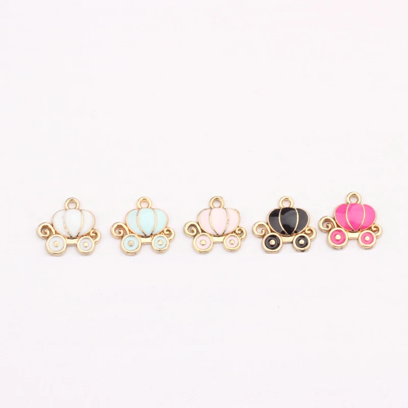 

5pcs/lot High Quality Charms Pumpkin Car Cushaw Squash Charm Bracelet Necklace Pendants Charms DIY Jewelry Accessories