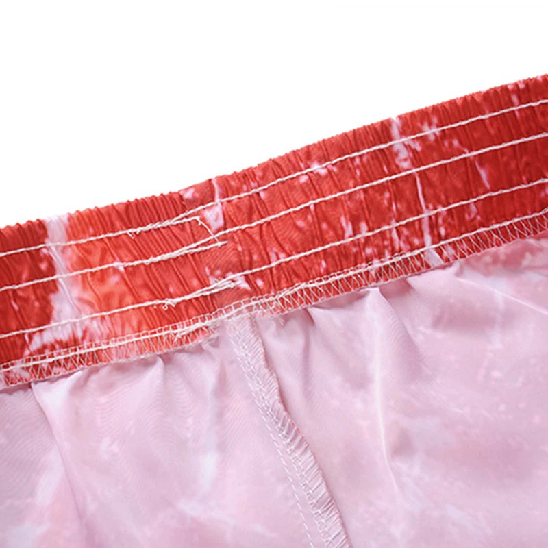 Alisister Simulation Beef Bacon Print Men's Shorts Summer Beach Bordshorts Personalized Boys Shorts Vacation Holiday Jogger
