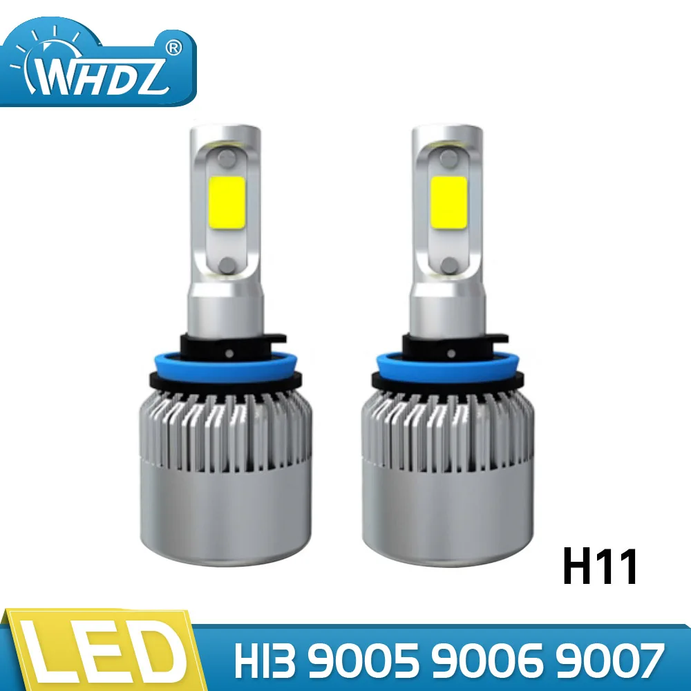 Buy WHDZ T2 H11 LED Headlight with COB 72W Car Led