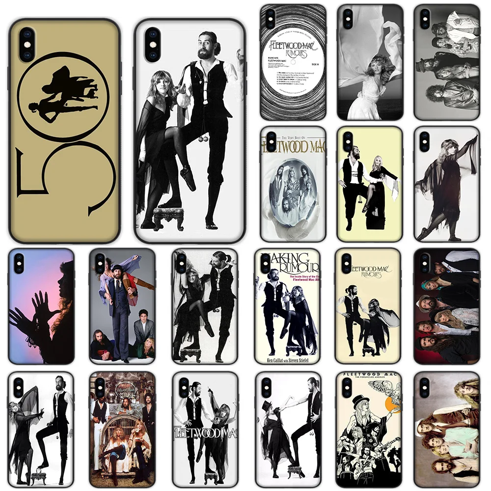 

Rumours Album Fleetwood Mac Band Soft Case for iPhone XS Max XR X 7 8 6 6S Plus 5 5S SE Cover