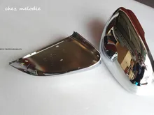 High mirror Chromed ABS Car outside exterior rearview mirror caps covers For JAGUAR XF/XJ XJL/XE 2009-2017, replacing type